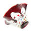 Drop Bowl Murrine Millefiori - Red and Silver - Original Murano Glass OMG