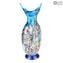 Gabbiano Light Blue - Vase - Murano glass Millefiori
