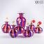 Bottle Perfume Atomizer Blue, Red & White Avventurine - Different sizes and Color - Murano Glass