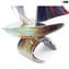 Segelboot mit Sockel – Chalcedon-Glas – Original Murano-Glas OMG