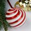 Christmas Ball - Spiral Fantasy Red - Murano Glass Xmas