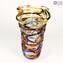 Harlequin Vase - Curvy Vase - Original Murano Glass