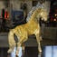 Horse with Gold 24 kt - Exclusive sculpture Original Murano Glass 