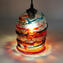 Hanging Lamp Red - Sbruffy Style - Original Murano Glass