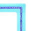 Fotorahmen – Cyan & Blau Millefiori – Original Murano-Glas OMG