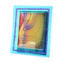 Fotorahmen – Cyan & Blau Millefiori – Original Murano-Glas OMG