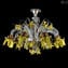 Venetian Ceiling lamp - Yellow chrysanthemum - Luxury Collection