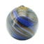 Blue & gold Christmas Ball - Twisted Fantasy - Murano Glass Xmas