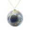 Blue & gold Christmas Ball - Twisted Fantasy - Murano Glass Xmas