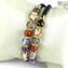 Armband Serena Double – mehrfarbig mit Avventurina – Original Murano-Glas OMG