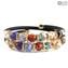 Armband Serena Double – mehrfarbig mit Avventurina – Original Murano-Glas OMG