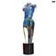 Nude Female Body - sculpture in chalcedony - Original Murano Glass OMG