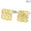 Cufflinks - Ocra - Original Murano Glass OMG