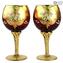 Set of 2 Trefuochi Glasses Red - You&Me - Original Murano Glass