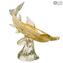 Hammerhead Shark - With Real Gold - Original Murano Glass Omg