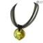 Leaf - Necklace Venetian Beads - Original Murano Glass OMG