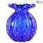 Fashion 60s Buddy Small Vase - Blue Venetian Glass Murano OMG®