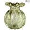 Mode-Vase „Buddy Small“ im 60er-Jahre-Stil – Graues venezianisches Murano-Glas OMG®