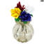 Mode-Vase „Buddy Small“ im 60er-Jahre-Stil – Graues venezianisches Murano-Glas OMG®