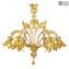 Venetian Chandelier - Secolo Gold - Original Murano Glass