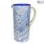 Pitcher Polychrome with Siver - Lagune - Original Murano Glass OMG