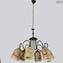 Fantasy - Hanging Lamp 6 lights - Original Murano Glass 