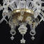 Venetian Chandelier Manzoni - Pure Gold - Murano Glass
