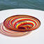 Plate Red Cannes - Original Glass Murano OMG