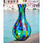 Vaso Ampolla con Canne Pezzato in vetro di Murano originale soffiato