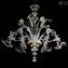 Venetian Chandelier Gemma Twisted - Classique - Murano Glass