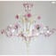 Venetian Chandelier Gemma Rose Gold - Classique - Murano Glass