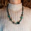 Collana Elisa - Verde - Con foglia oro - Vetro di Murano Originale OMG