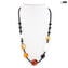 Collana Elisa - ambra e oro - Vetro di Murano Originale OMG