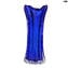 Vaso Flower - blu - Vetro di Murano Originale OMG