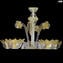 Lampadario Veneziano - Regina - Ambra - Vetro di Murano