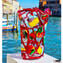 Giardino Fiorito - Vaso Soffiato rosso - Original Murano Glass