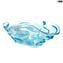 Boss – Sombrero Bowl hellblau – mundgeblasenes Glas – Original – Murano – Glas – wow