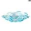 Boss – Sombrero Bowl hellblau – mundgeblasenes Glas – Original – Murano – Glas – wow