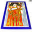 Medicina - Quadro in Vetro omaggio a klimt - vetro originale di Murano