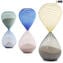 Sanduhr – blau – Original Murano-Glas Omg