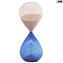 Sanduhr – blau – Original Murano-Glas Omg
