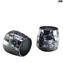 Set di 2 Bicchieri -  shot - bolle specchiate - Vetro di Murano Originale OMG