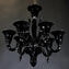 Venetian Chandelier  - Corvo black - 6 lights - Original Murano Glass OMG 