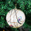 Christmas Ball - Ivory Millefiori Fantasy - Original Murano Glass OMG