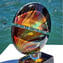 Saturno - Scultpure in Chalcedony - Original Murano Glass OMG