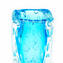Vaso Bolle - Celeste - Sommerso - Vetro di Murano Originale OMG