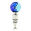 Bottle stopper - Blue and light blue - Original Murano Glass OMG