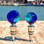 Bottle stopper - Blue and light blue - Original Murano Glass OMG