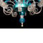 Venetian Chandelier - light blue and gold - Murano Glass 