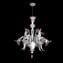 Venetian Chandelier Gemma Rose and White - Classique - Original Murano Glass